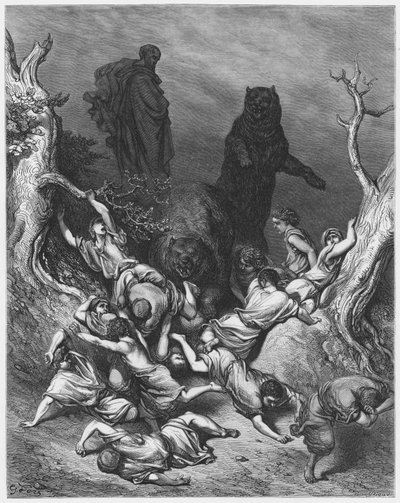 I bambini distrutti dagli orsi da Gustave Dore
